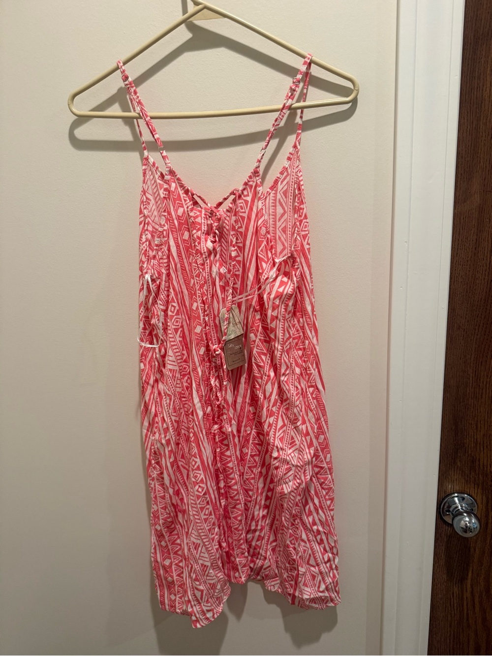 Pink Patterned Cover Up - Picture 2 of 4